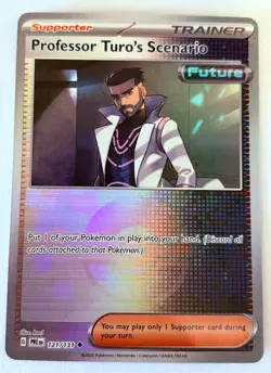 PROFESSOR TURO'S SCENARIO 121/131 PRISMATIC EVOLUTIONS POKEMON (POKE BALL , NM) - Image 1