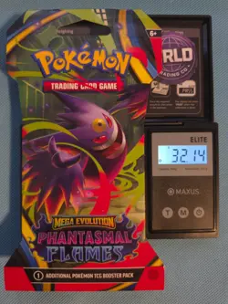 (HEAVY)🔥 32.14g Pokemon TCG Phantasmal Flames Sleeved Booster Pack Sealed✅ - Image 1