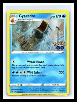 💥 Gyarados 022/078 Holo Rare SWSH Pokemon GO Pokemon TCG - Image 1