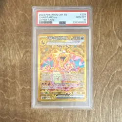 Pokemon Charizard ex 228/197 SV03: Obsidian Flames Hyper Rare Holo PSA 10 - Image 1