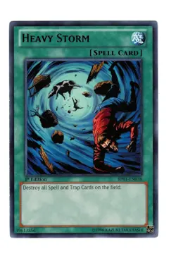 Yugioh- 1X Heavy Storm - Rare - 1st Edition - BP01-EN038 - Near Mint - Image 1