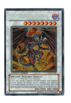 Yugioh- 1X Red Dragon Archfiend - Secret - Limited - CT05-EN002 - Moderate Play - Image 1