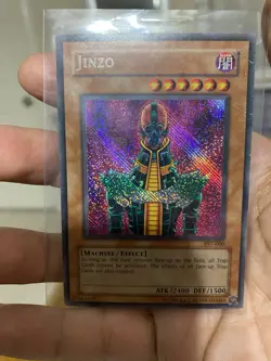 Konami Yu-Gi-Oh! TCG Jinzo PSV-000 Pharaoh's Servant reverse foil misprint - Image 3