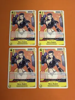 Nico Robin x 4 Playset ST29-009 (NM) - One Piece - ST29: Egghead starter deck - Image 1