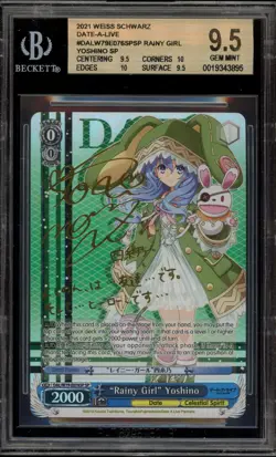 Weiss Schwarz "Rainy Girl" Yoshino DAL/W79-E076SP SP BGS 9.5 - Image 1
