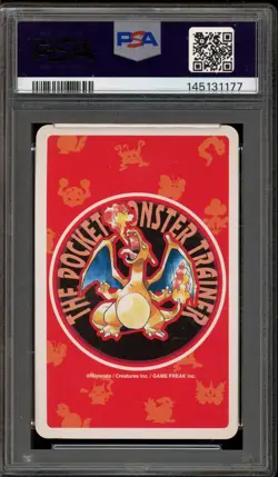 Pokemon Vaporeon 9 of Hearts Red Playing Cards Japanese #134 PSA 10 Gem Mint - Image 2