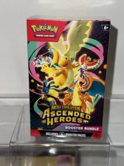 Mega Evolution Ascended Heroes Pokemon TCG Booster Bundle 6 Packs 60 Cards - Image 1