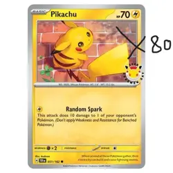 ⚡⭐Pokemon TCG Pikachu 30th Anniversary Cosmos Holo Lot 80 NM Cards⚡⭐ - Image 1