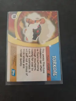 Pokemon Card Topps Advanced Challenge Non-Holo Torkoal #78. Rare 2004 Mint - Image 2