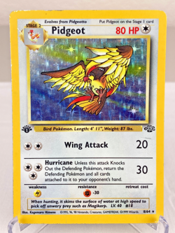 Pidgeot 08/64 Jungle Set Holo Rare WOTC Pokemon Card 1st Edition - MP / HP - Image 1