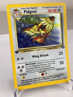 Pidgeot 08/64 Jungle Set Holo Rare WOTC Pokemon Card 1st Edition - MP / HP - Image 2