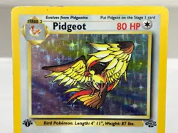 Pidgeot 08/64 Jungle Set Holo Rare WOTC Pokemon Card 1st Edition - MP / HP - Image 3
