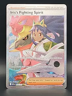 Iris's Fighting Spirit 292/217 Full Art Secret Rare Pokemon Card NM - Image 1