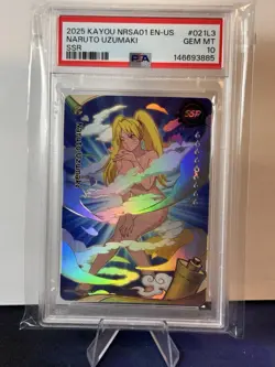 2025 kayou Naruto Uzumaki Sexy Jitsu PSA 10 SSR Card 021L3 Low Pop English - Image 1