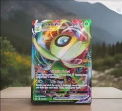 Pokemon TCG Celebi VMAX Chilling Reign Full Art Card 008/198 Sword&Shield - Image 1