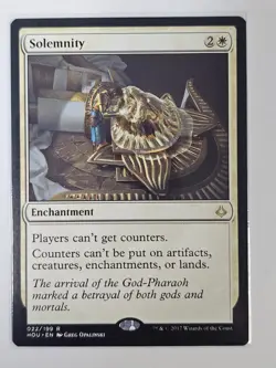 Mtg - - Solemnity - Hour of Devastation (HOU) - Rare - #22 - NM - Image 1