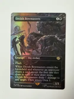 Orcish Bowmasters (Borderless) Universes Beyond Foil - MTG - LOTR - Rare - #433 - Image 1