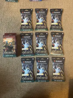 MTG 12x The Lord of the Rings Tales of Middle-Earth Set Booster Packs, New - Image 1