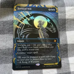 Force Of Will (0019) Foil Borderless MTG Secrets Of Strixhaven Mystical Archive - Image 1