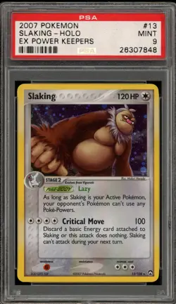 Pokemon Slaking EX Power Keepers Holo Rare #13 PSA 9 Mint - Image 1
