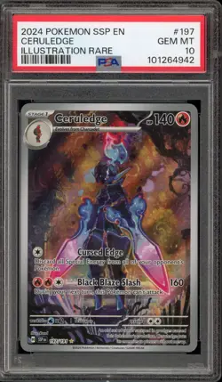 Pokemon Ceruledge Surging Sparks Illustration Rare #197 PSA 10 Gem Mint - Image 1