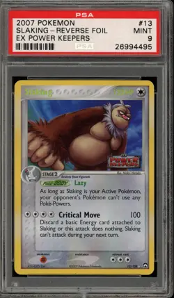 Pokemon Slaking EX Power Keepers Reverse Holo Rare #13 PSA 9 Mint - Image 1