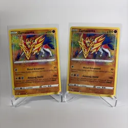 TWO Zamazenta Amazing Rare 102/185 Pokemon Vivid Voltage - Image 1