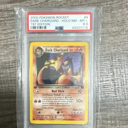 Pokemon Dark Charizard Team Rocket Holo 1st Edition PSA 8.5 4/82 2000 - Image 1
