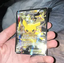 Pokemon Pikachu EX XY Promos XY124 Full Art Holofoil Promo 130 HP Basic English - Image 1