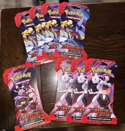 Pokemon Scarlet & Violet Destined Rivals Booster Pack Factory 8 Sealed 10 Packs - Image 1