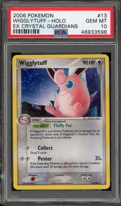 Pokemon Wigglytuff EX Crystal Guardians Holo Rare #13 PSA 10 Gem Mint - Image 1