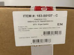 Pokemon English SWSH12 Silver Tempest Elite Trainer Box SEALED CASE! (10 ETB's) - Image 1