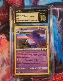 CGC Pristine 10 Gengar 066/196 Trick or Trade 2023 Holo Pokemon Card - Image 1
