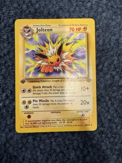 Pokemon Jolteon 20/64 Jungle Regular 1st Edition Vintage 1999 WOTC - MP - Image 1