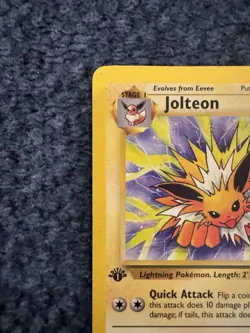 Pokemon Jolteon 20/64 Jungle Regular 1st Edition Vintage 1999 WOTC - MP - Image 4
