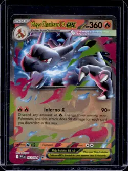 2025 Pokemon Phantasmal Flames Mega Charizard X ex Double Rare #013/094 - Image 1