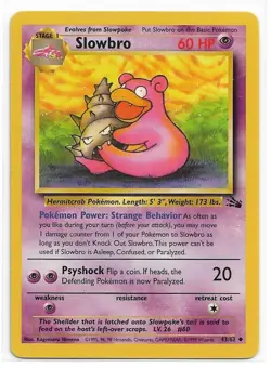 Slowbro Pokemon TCG 43/62 Fossil Regular - Image 1