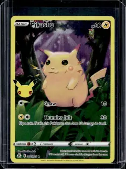2021 Pokemon SWSH Celebrations Pikachu Holo #005/025 - Image 1