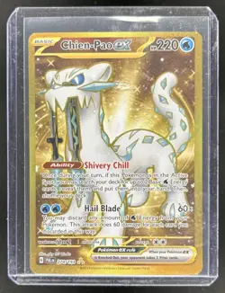 2023 Pokemon SV Paldea Evolved Chien-Pao ex Hyper Rare #274/193 - Image 1