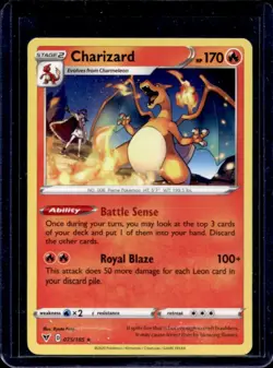 2020 Pokemon SWSH Vivid Voltage Charizard #025/185 - Image 1