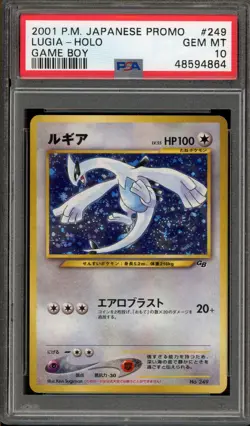 Pokemon Lugia Game Boy Japanese Holo Promo #249 PSA 10 Gem Mint - Image 1
