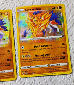 Pokemon TCG, Zamazenta 102/185, Vivid Voltage, Amazing Rare Holo NM (X2) - Image 3