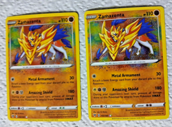 Pokemon TCG, Zamazenta 102/185, Vivid Voltage, Amazing Rare Holo NM (X2) - Image 4