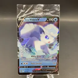 Pokemon TCG Alolan Vulpix v 033/195 Snowflake Stamped Holiday Calendar Sealed - Image 1