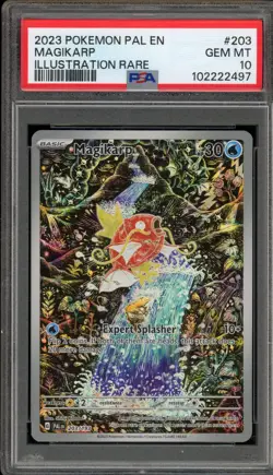 Pokemon Magikarp Paldea Evolved Illustration Rare #203 PSA 10 Gem Mint - Image 1