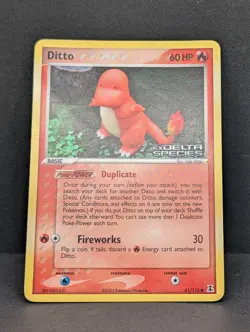 Ditto - (Charmander) 061/113 Delta Species Reverse Holo Rare Pokemon TCG MP - Image 3