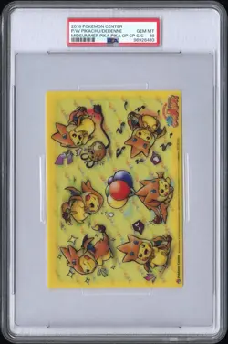 POP 3 PSA 10 Pokemon Center Yokohama Poncho Pikachu Charizard Dedenne Postcard - Image 1