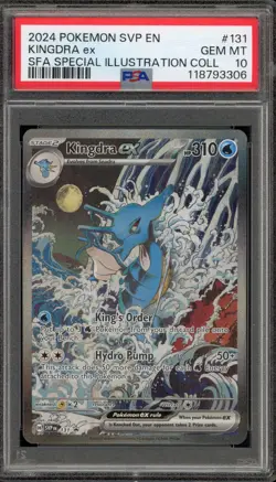 Pokemon Kingdra ex SFA Special Illustration Coll. Promo SVP EN 131 PSA 10 - Image 1