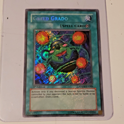 Greed Grado anpr-en088 1st Edition (VLP/LP) Secret Rare Yu-Gi-Oh! - Image 1