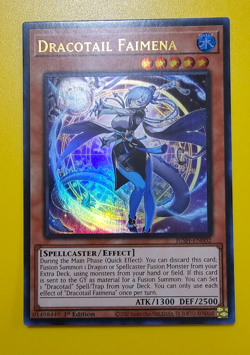 Dracotail Faimena 1st Edition [NM] - [Ultra Rare] Double Sleeved Fresh From Pack - Image 1